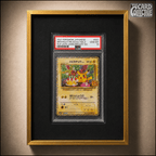 Premium aluminium metal trading card wall display frame case for Pokémon cards, MTG cards, Yu-Gi-Oh! cards, One Piece cards and sports cards, graded card wall display, PSA card frame, CGC card display, BGS slab display, One Touch magnetic holder display,