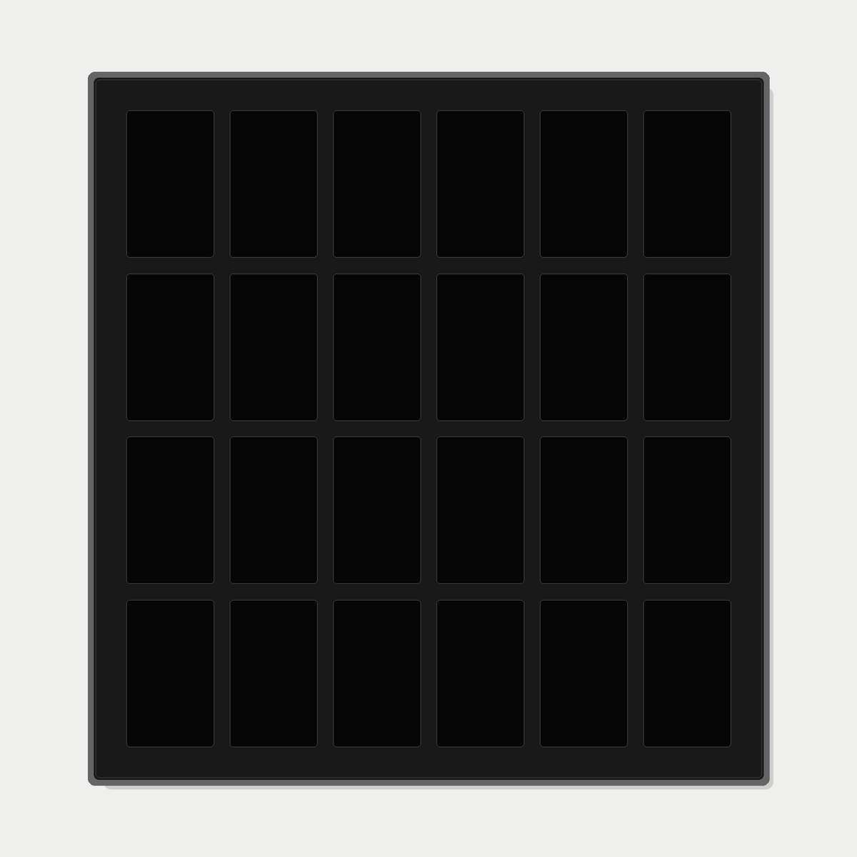 Premium aluminium metal trading card wall display frame case for Pokémon cards, MTG cards, Yu-Gi-Oh! cards, One Piece cards and sports cards, graded card wall display, PSA card frame, CGC card display, BGS slab display, One Touch magnetic holder display,