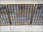 Premium aluminium metal trading card wall display frame case for Pokémon cards, MTG cards, Yu-Gi-Oh! cards, One Piece cards and sports cards, graded card wall display, PSA card frame, CGC card display, BGS slab display, One Touch magnetic holder display,